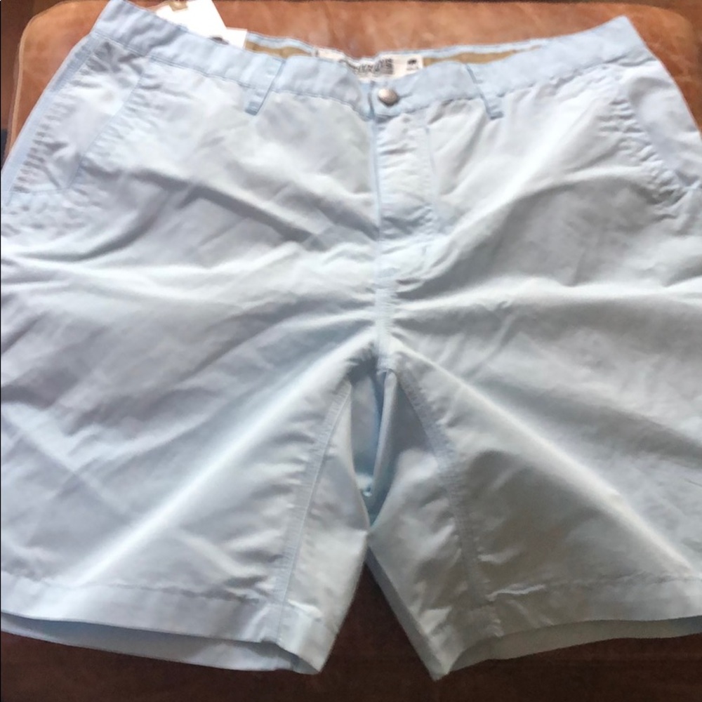 Men’s Mountain Khakis brand Baby Blue Shorts.